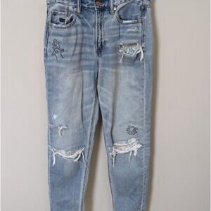 American Eagle x Keith Light Blue Distressed Jeans